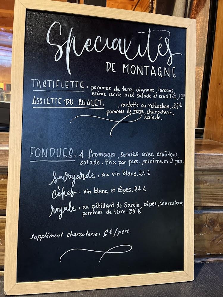 Le Chalet - Menu Image 2